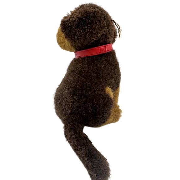 Vtg Paul Import Puppy Dog Plush 9" Hamburg Germany Stuffed Animal 2-Tone Brown - Picture 10 of 16